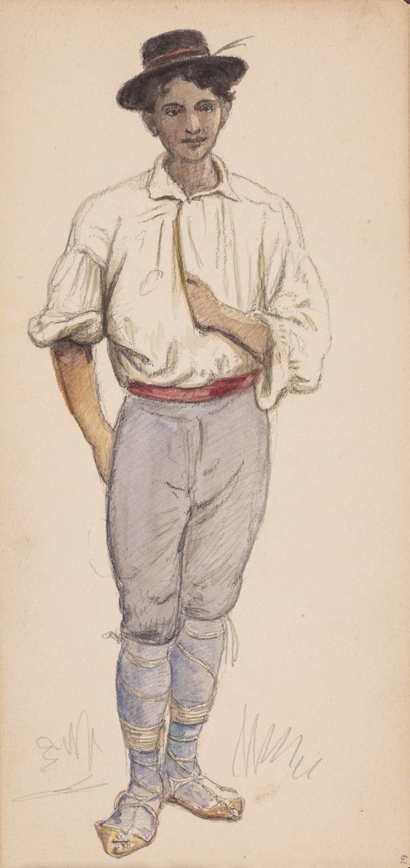 Olasz gazda vagy pásztor alkotó: Wilhelm Marstrand