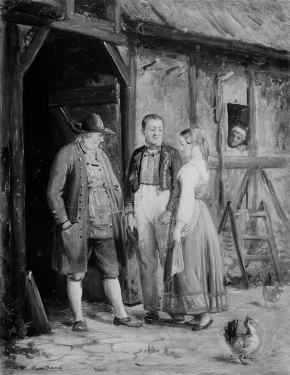 Bemutatják a barátnőt alkotó: Wilhelm Marstrand