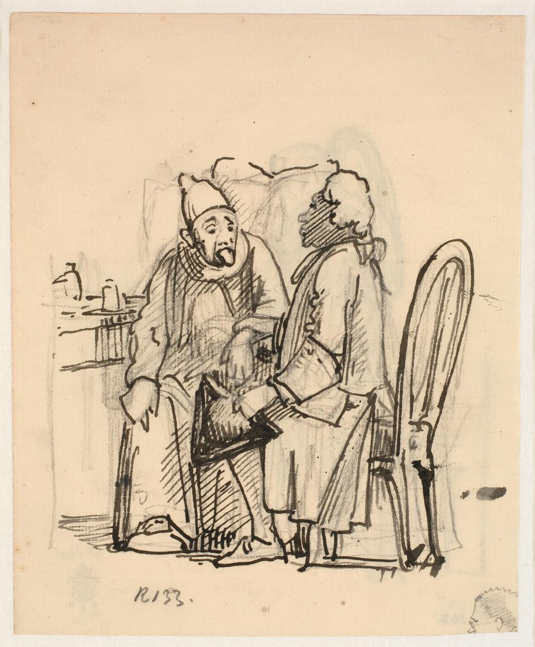 Az orvos látogatása alkotó: Wilhelm Marstrand