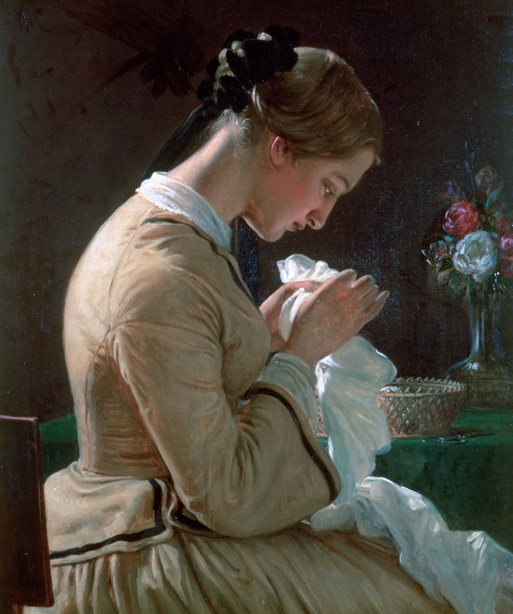 Thora Maria Borch portréja, c1830-1873 alkotó: Wilhelm Marstrand