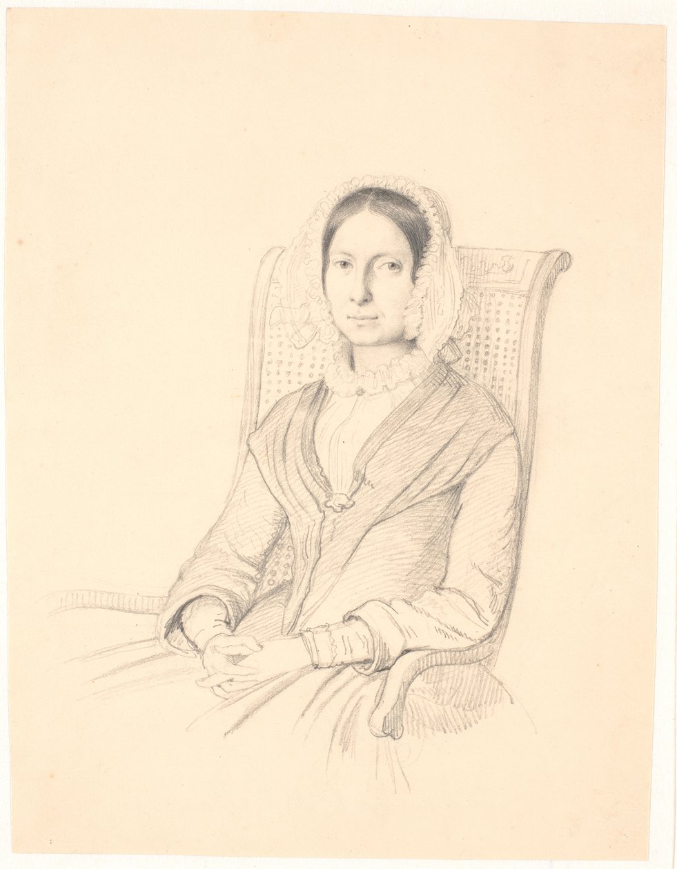 A fotelben ülő Sophie Frederikke Raffenberg portréja alkotó: Wilhelm Marstrand