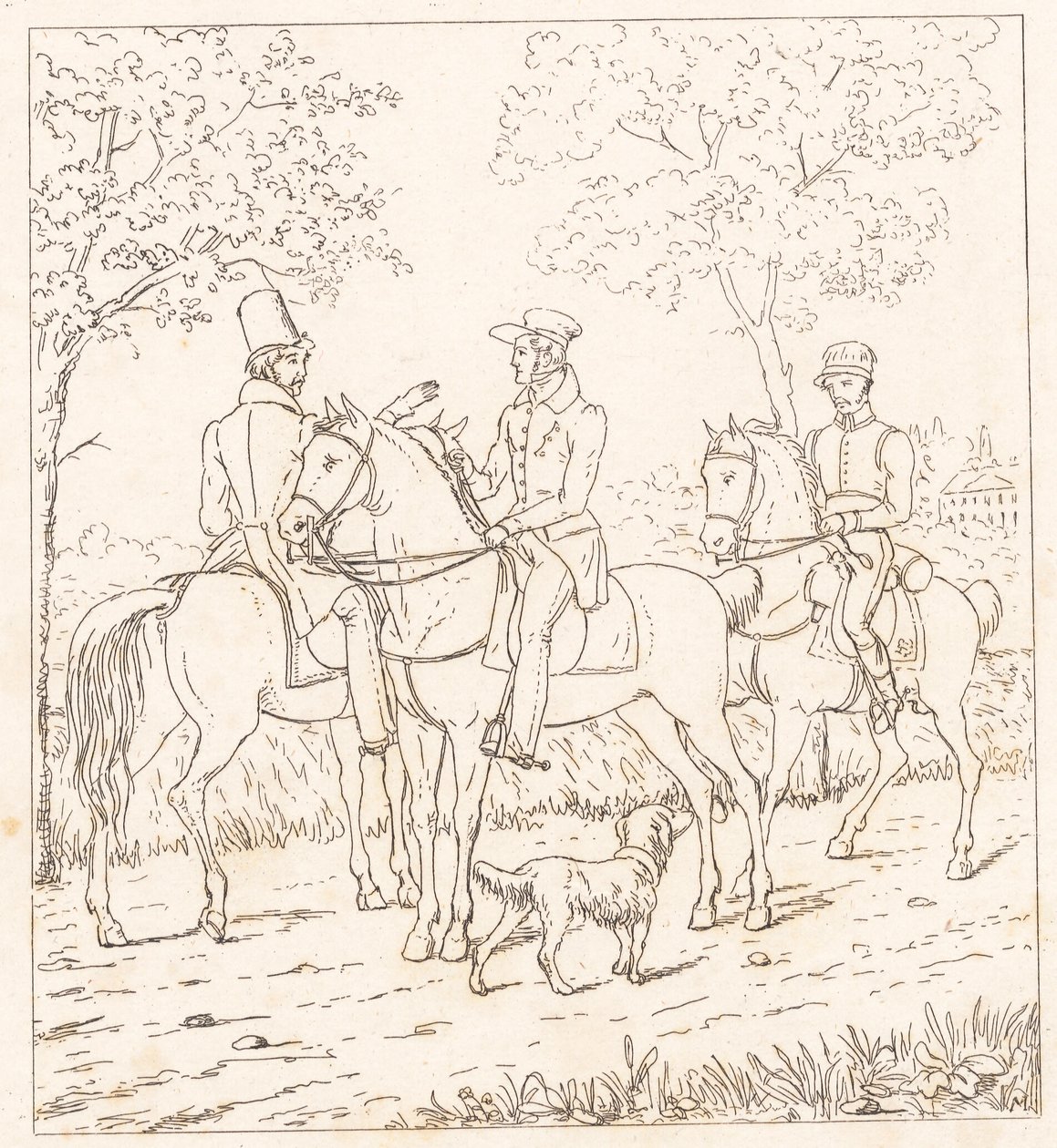 Lovasok alkotó: Wilhelm Marstrand