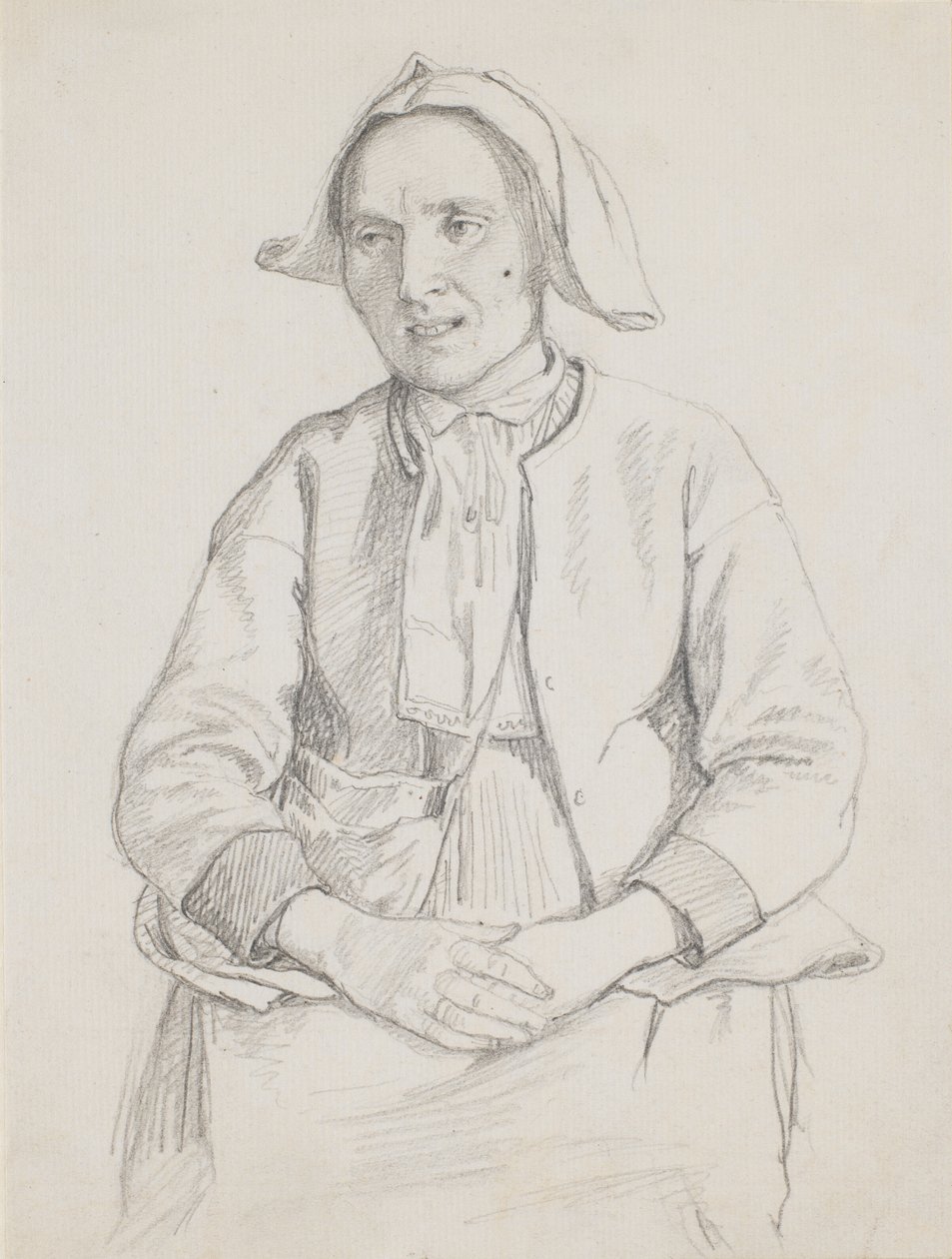 Ülő svéd nő, térddarab alkotó: Wilhelm Marstrand
