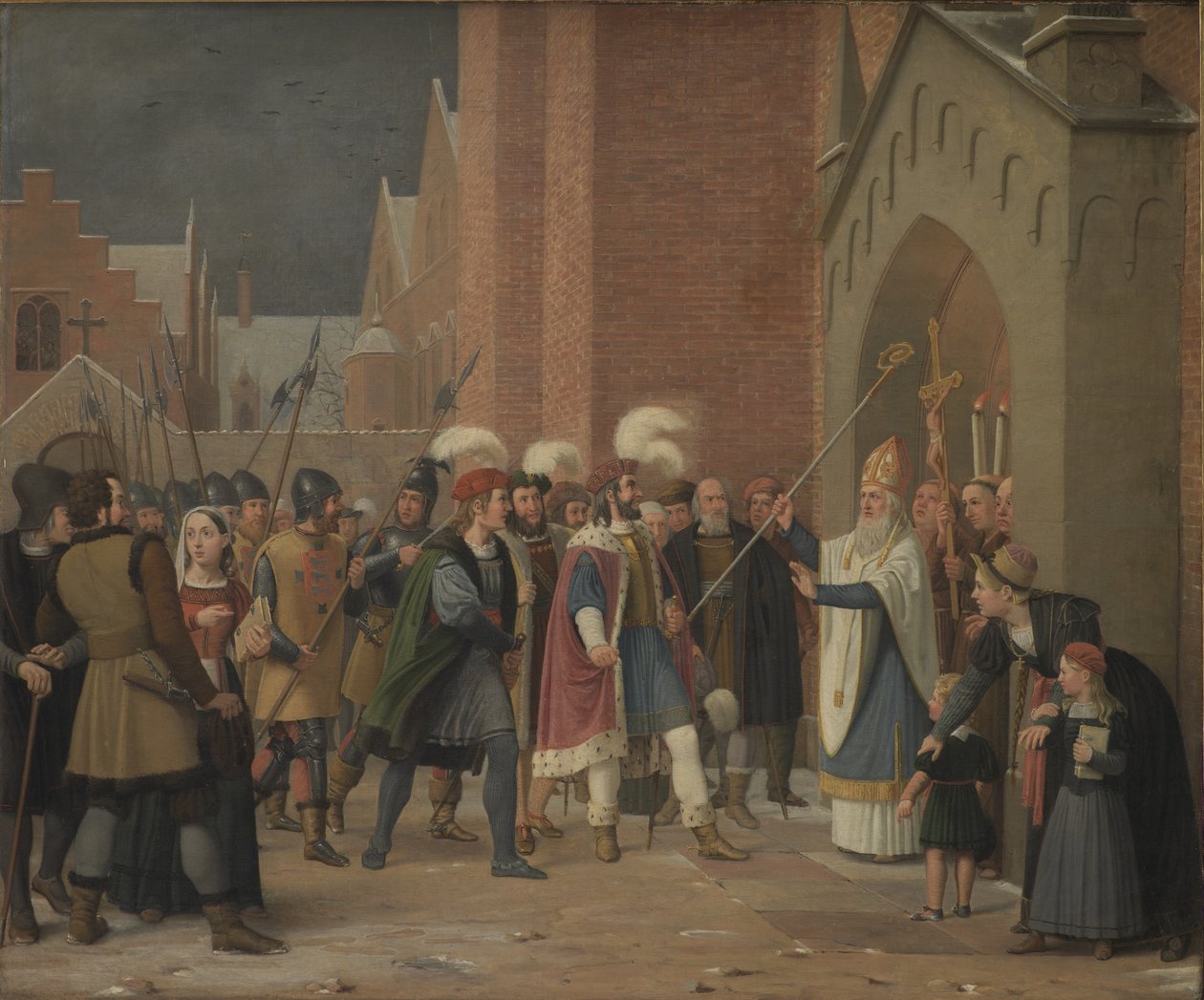 Svend Estridsen és Vilhelm püspök alkotó: Wilhelm Marstrand