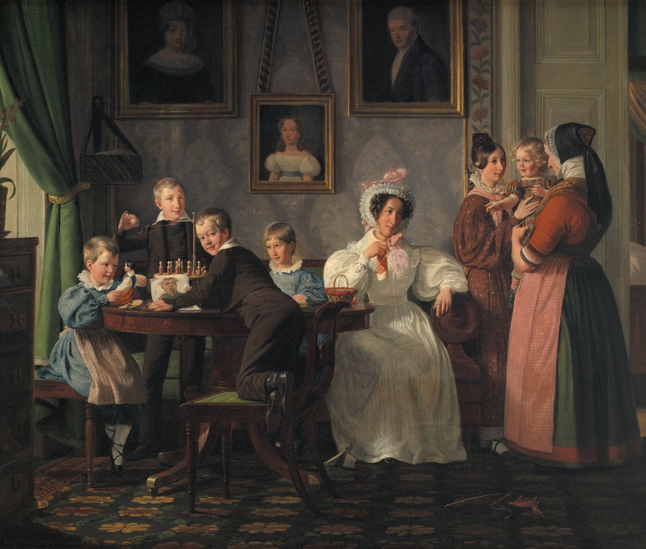 A Waagepetersen család alkotó: Wilhelm Marstrand