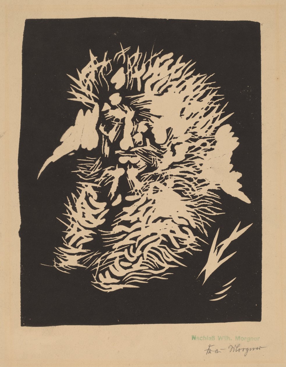 Szakállas férfi alkotó: Wilhelm Morgner