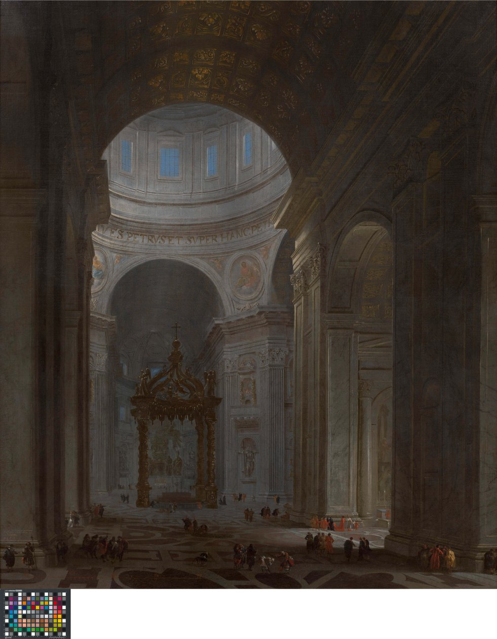 A római Szent Péter-székesegyház belseje alkotó: Wilhelm Schubert van Ehrenberg