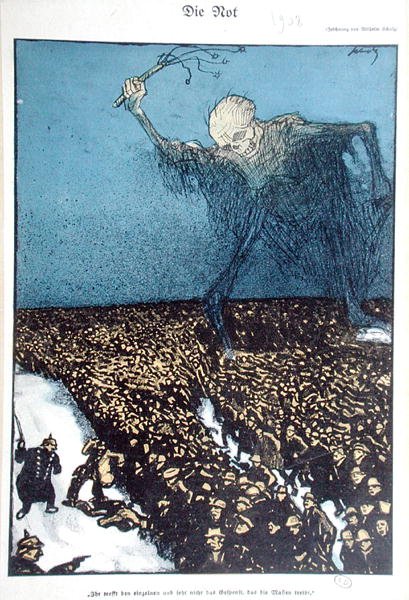 „Szegénység”, proszocialista karikatúra, amely a Második Német Birodalom politikáját kritizálja (1870-1914) alkotó: Wilhelm Schulz