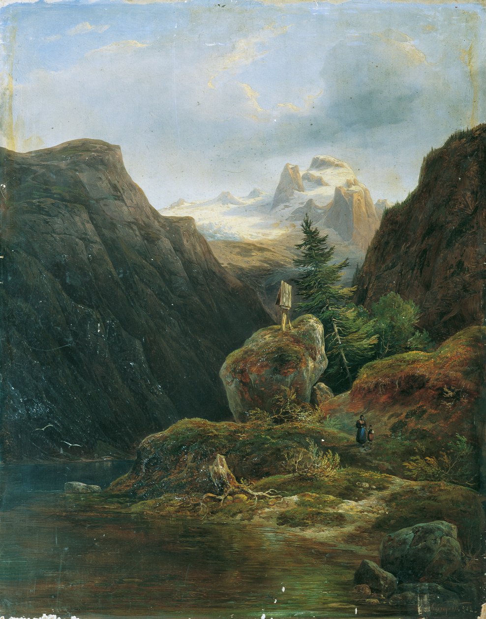 Vorderer Gosausee Dachstein ellen alkotó: Wilhelm Steinfeld
