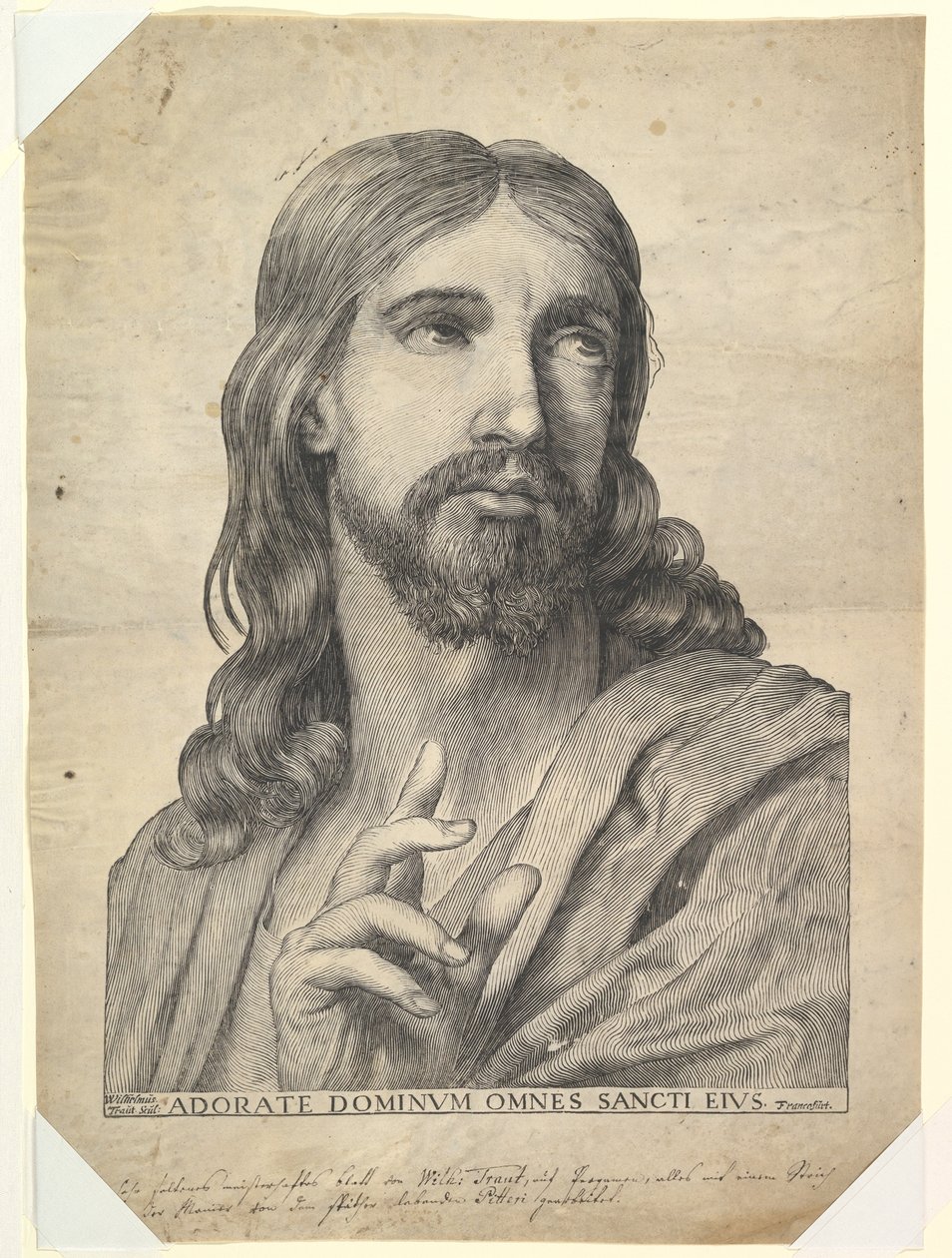 Krisztus-áldás mellszobra, 17. század. alkotó: Wilhelm Traut