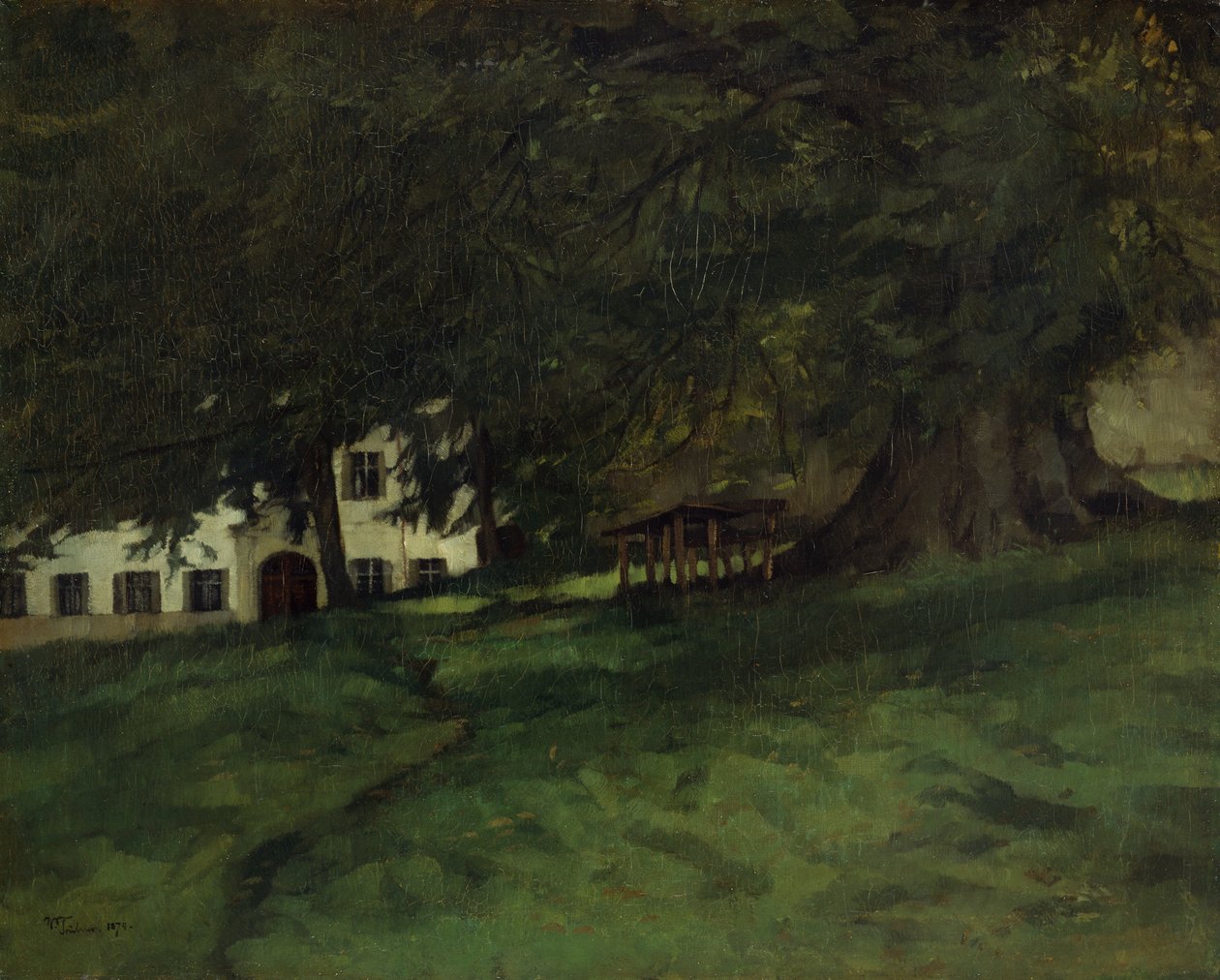 Hársfa a Herrenchiemsee-n alkotó: Wilhelm Trübner