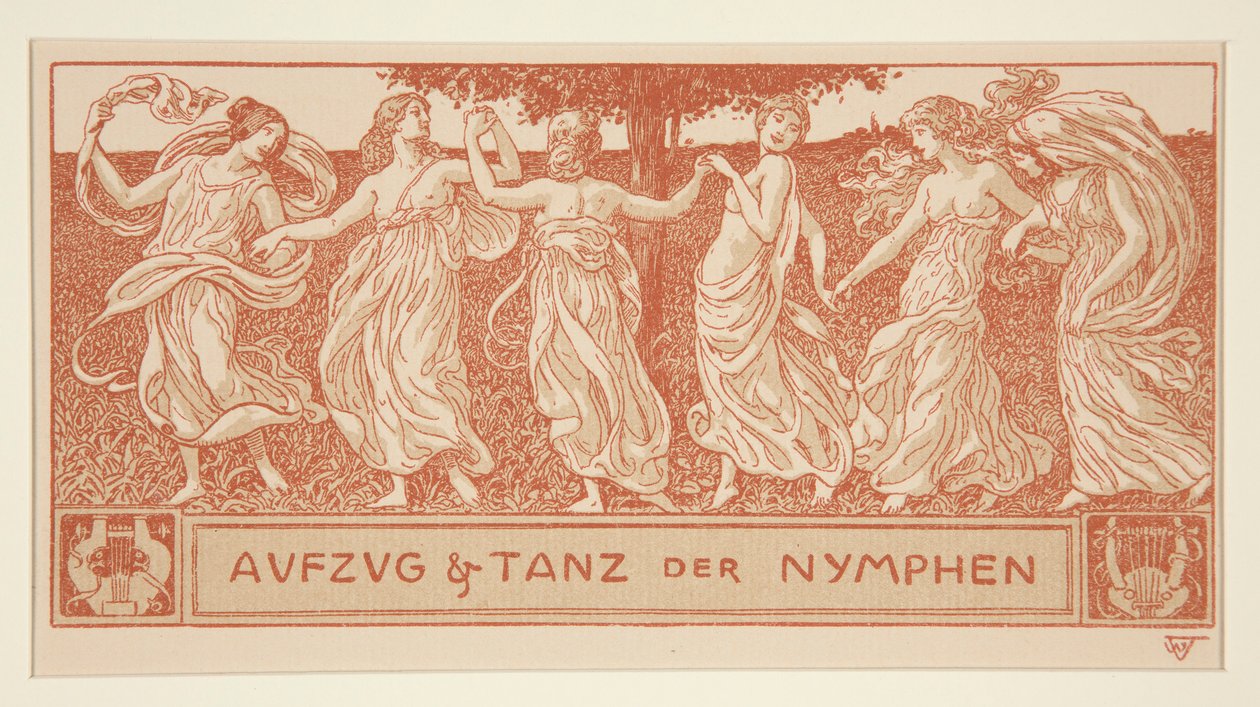 A nimfák felvonulása és tánca alkotó: Wilhelm Volz