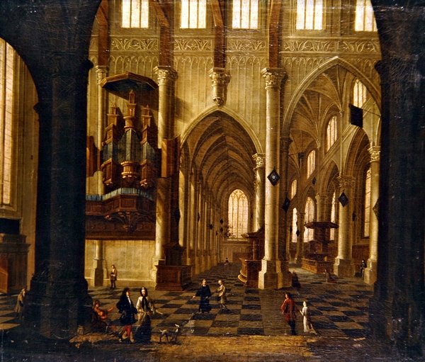 Templombelső (olaj, vászon) alkotó: Wilhelm van Ehrenberg
