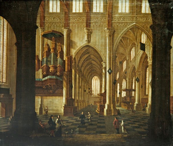 Templombelső, 1660 körül (olaj, vászon) alkotó: Wilhelm van Ehrenberg