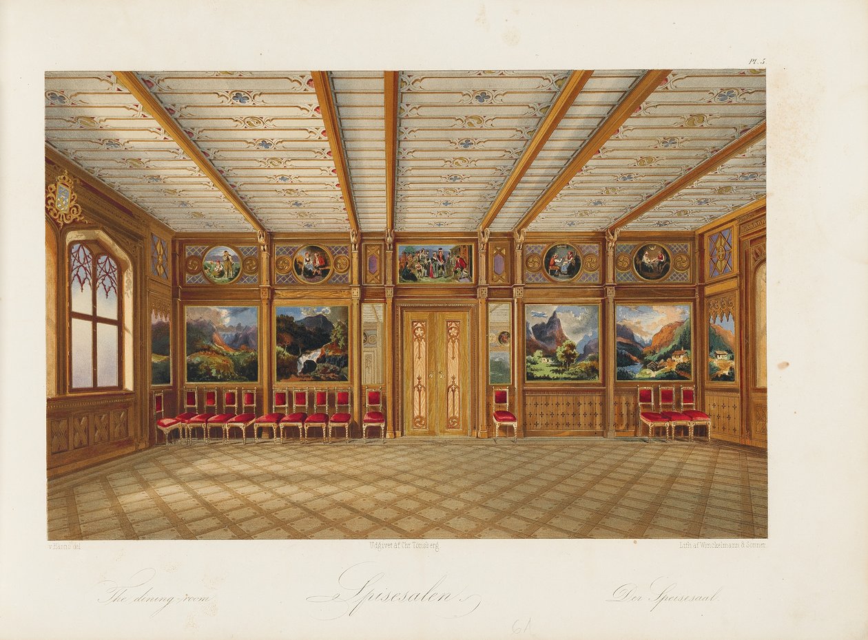 Oscarshal ebédlő, 1852 alkotó: Wilhelm von Hanno