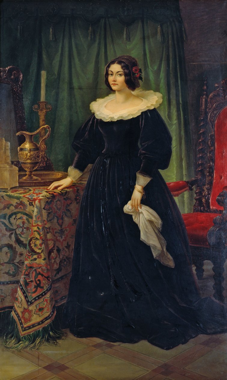 Lola Montez táncosnő portréja 1821-1861, 1847. alkotó: Wilhelm von Kaulbach