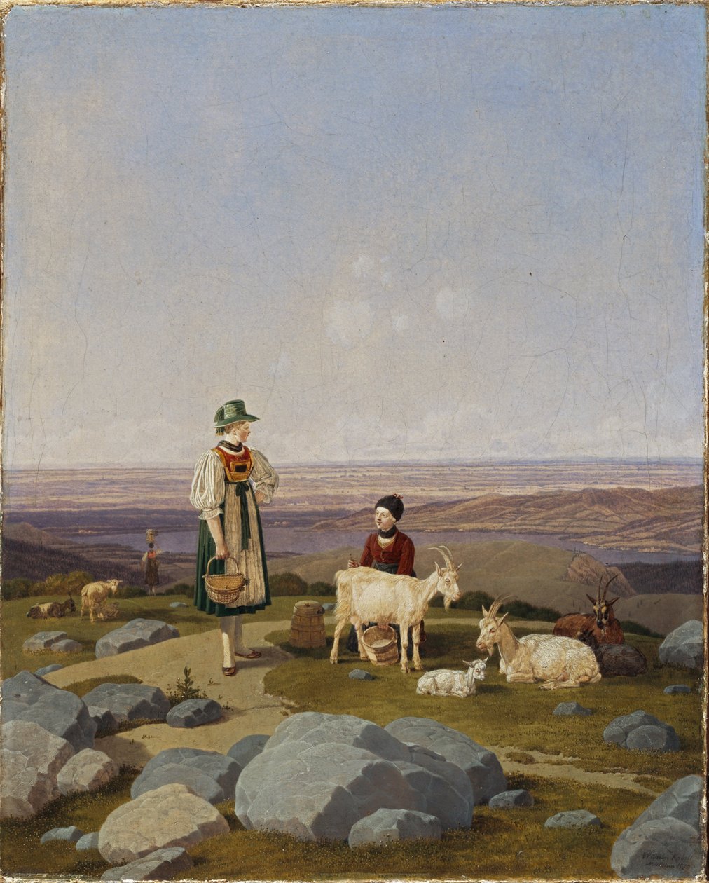 Németül: Auf der Geisalm A Geisalmon alkotó: Wilhelm von Kobell