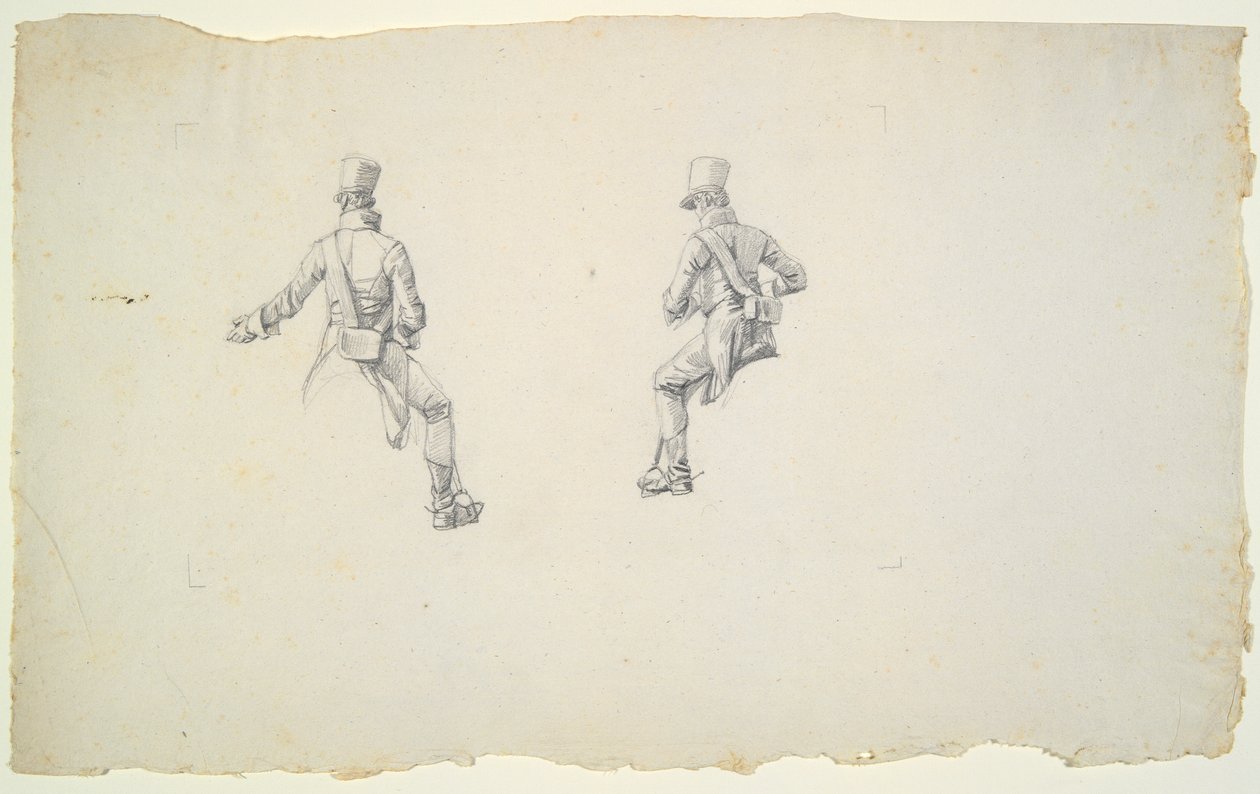 Tanulmány egy osztrák huszárról alkotó: Wilhelm von Kobell