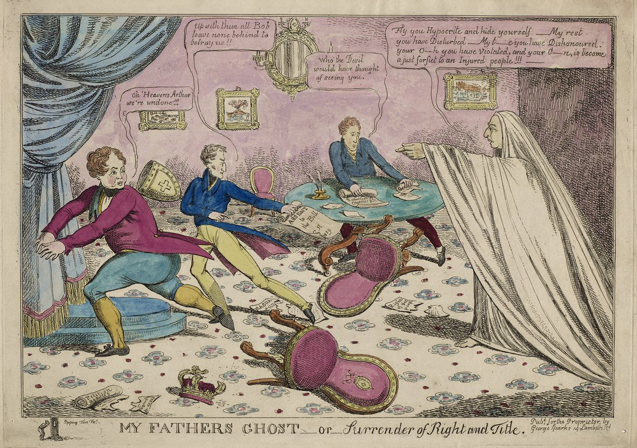 Atyáim szelleme, avagy a jog és a jogcím átadása, 1829 alkotó: Will Sparks