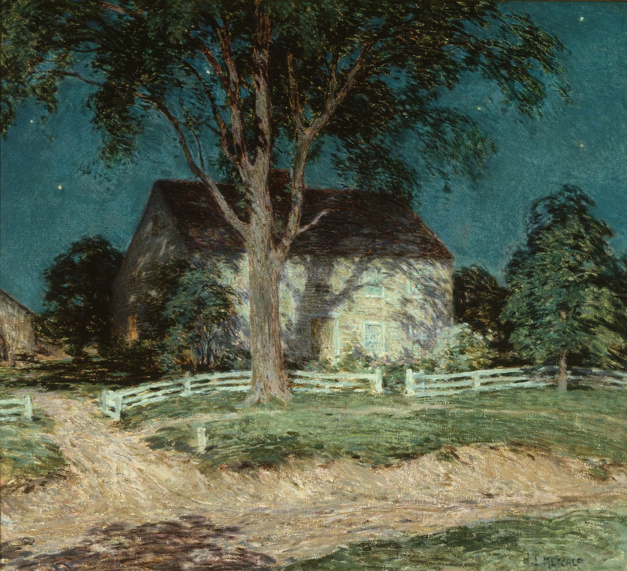 Old Homestead Connecticut alkotó: Willard Leroy Metcalf