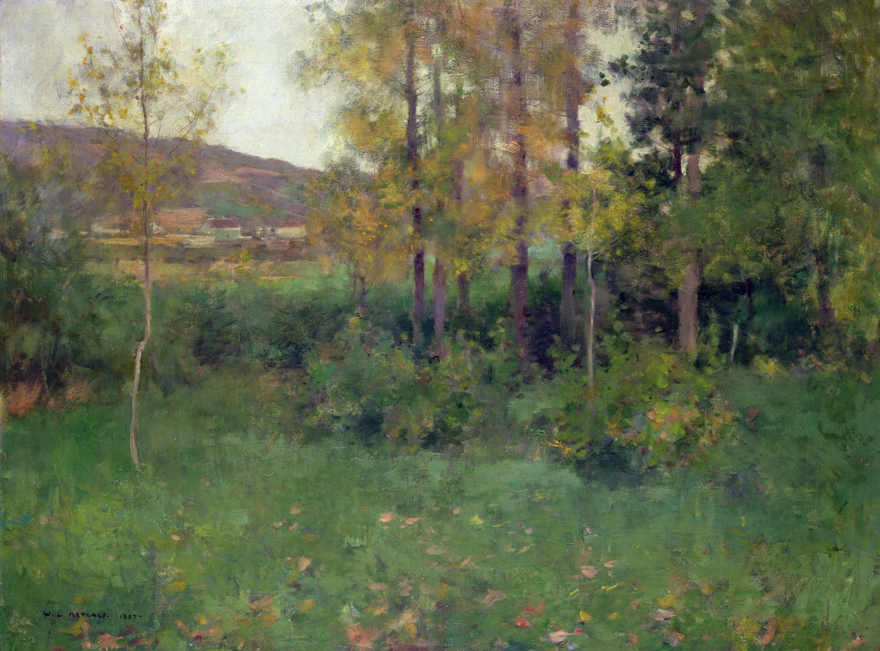 Tavaszi táj, Giverny alkotó: Willard Leroy Metcalf