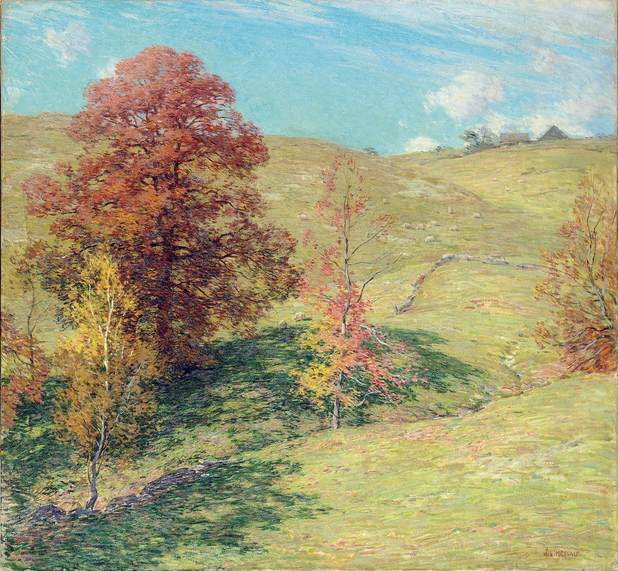 A Vörös Tölgy alkotó: Willard Leroy Metcalf