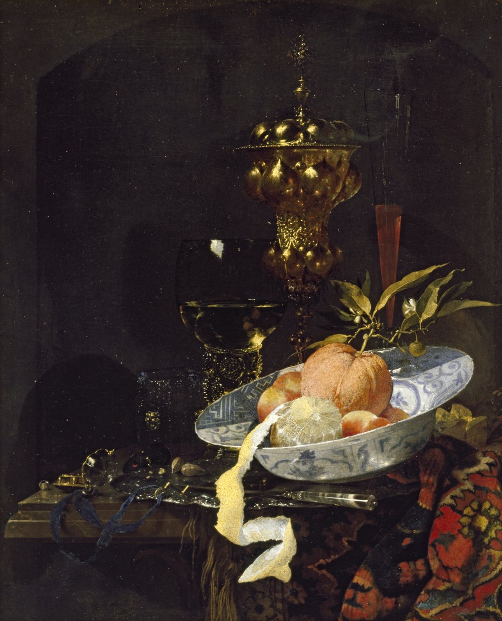 Csendélet keleti szőnyeggel, 1660-as évek eleje alkotó: Willem Kalf