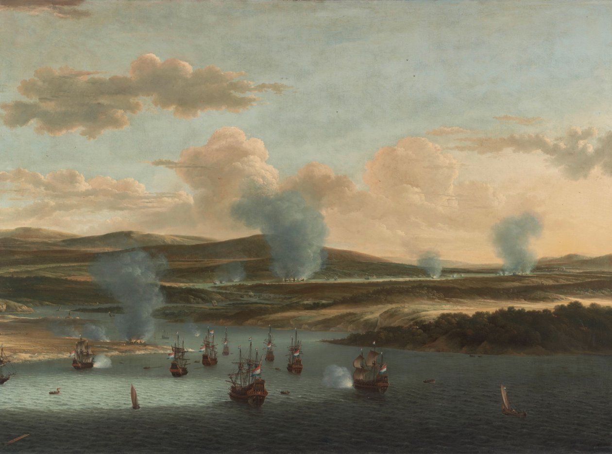 A rajtaütés a Medway -n alkotó: Willem Schellinks