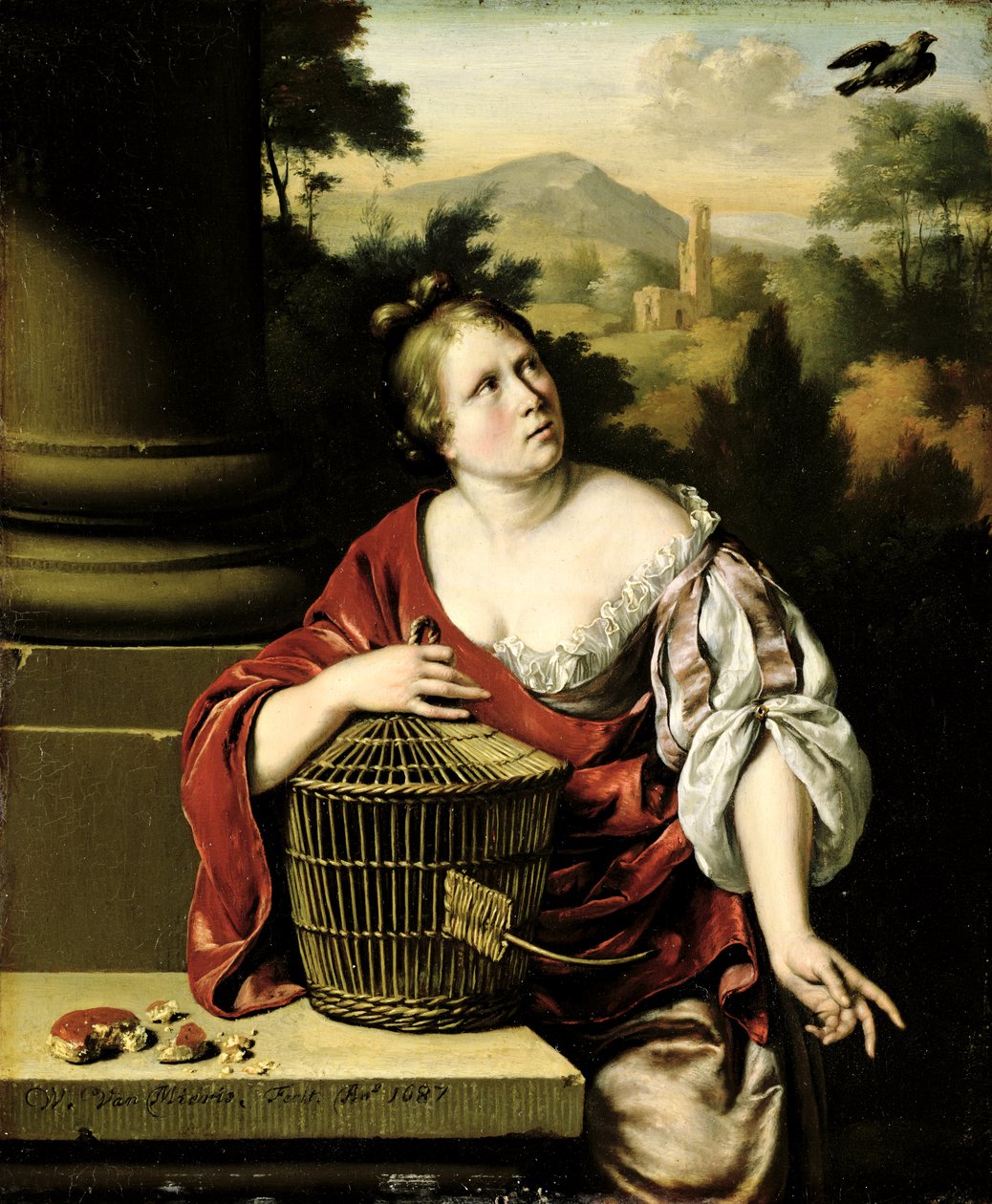 Női portré, 1687 alkotó: Willem Van Mieris