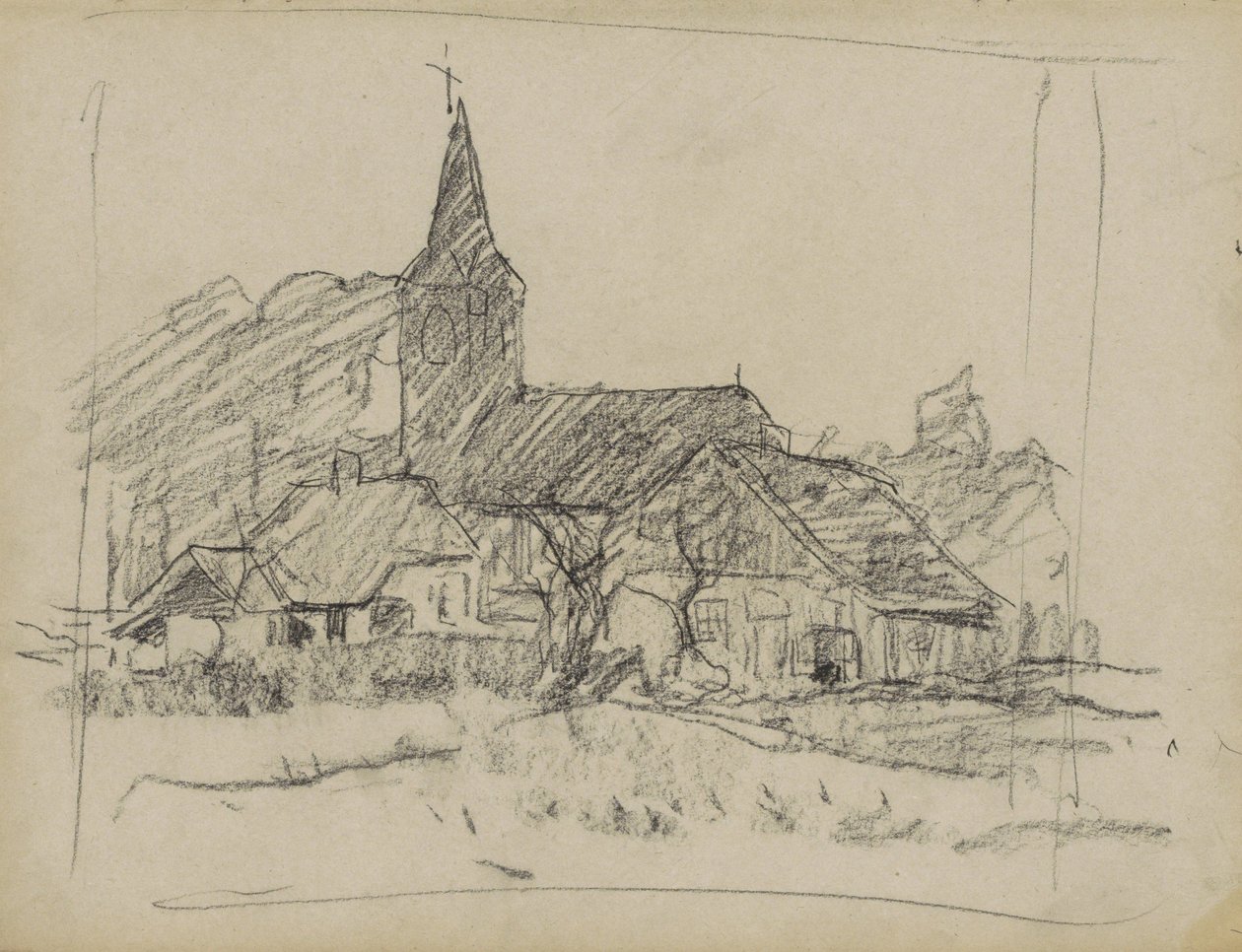 Diepenheim kilátása a Johanneskerkkel alkotó: Willem Arnoldus Witsen
