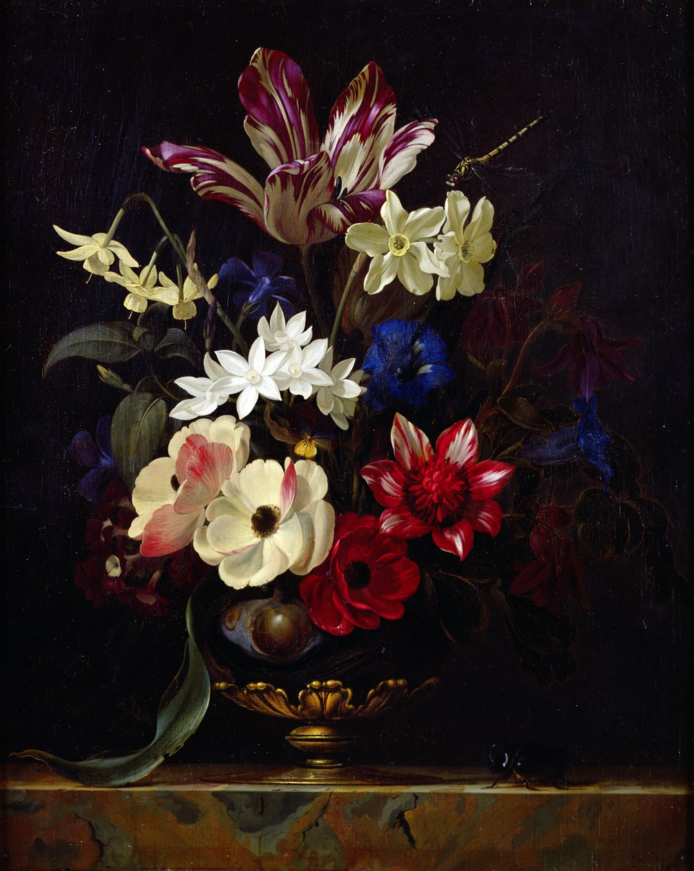 Csendélet virágokkal alkotó: Willem van Aelst