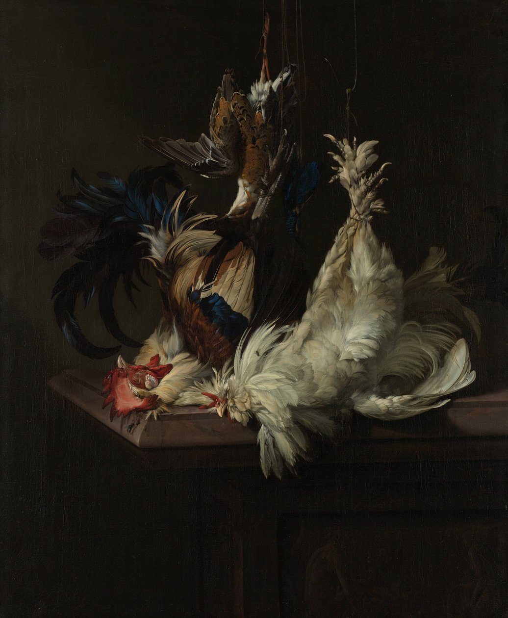 Csendélet baromfival alkotó: Willem van Aelst