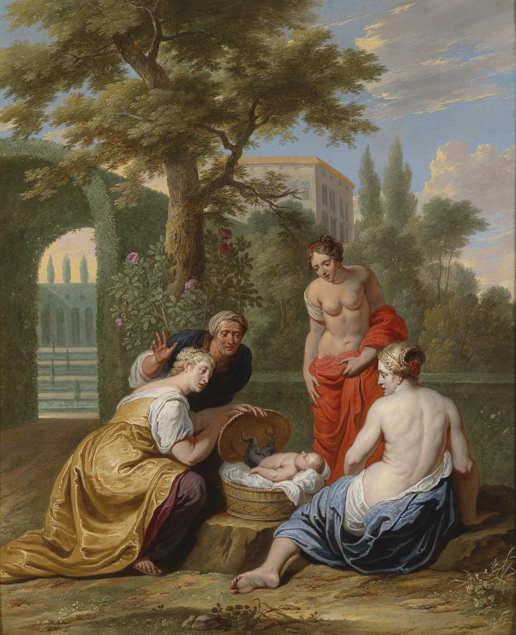 Erichthonios felfedezése Kekrops lányai által alkotó: Willem van the Elder Herp