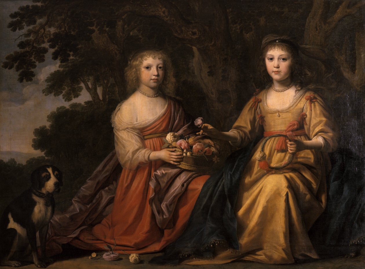 Maria Magdalena és Charlotta Elisabetha, Nassau hercegnője alkotó: Willem van Honthorst