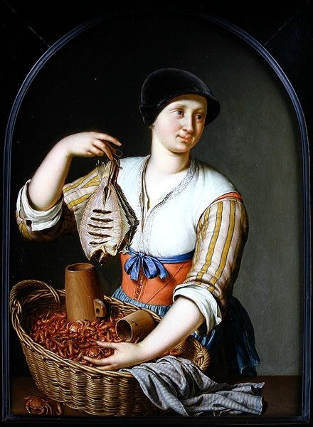 A halas feleség, 1725 alkotó: Willem Van Mieris