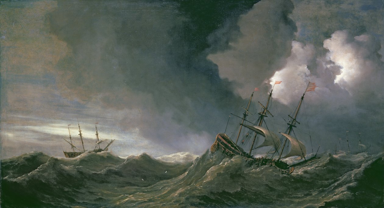 Vihar a tengeren alkotó: Willem van de Velde the Younger