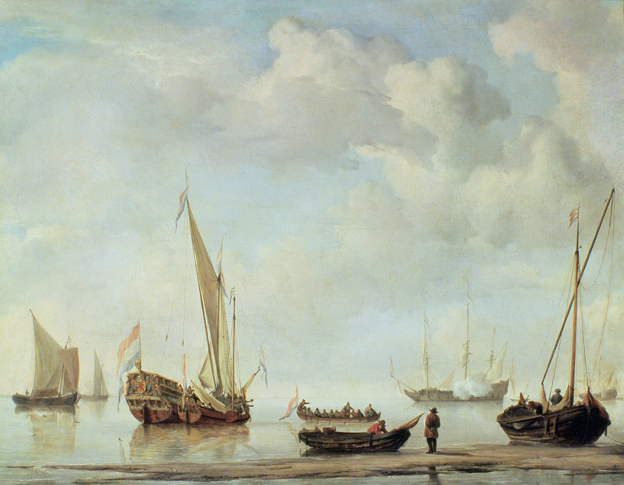 Nyugodt kiszállítás alkotó: Willem van de Velde