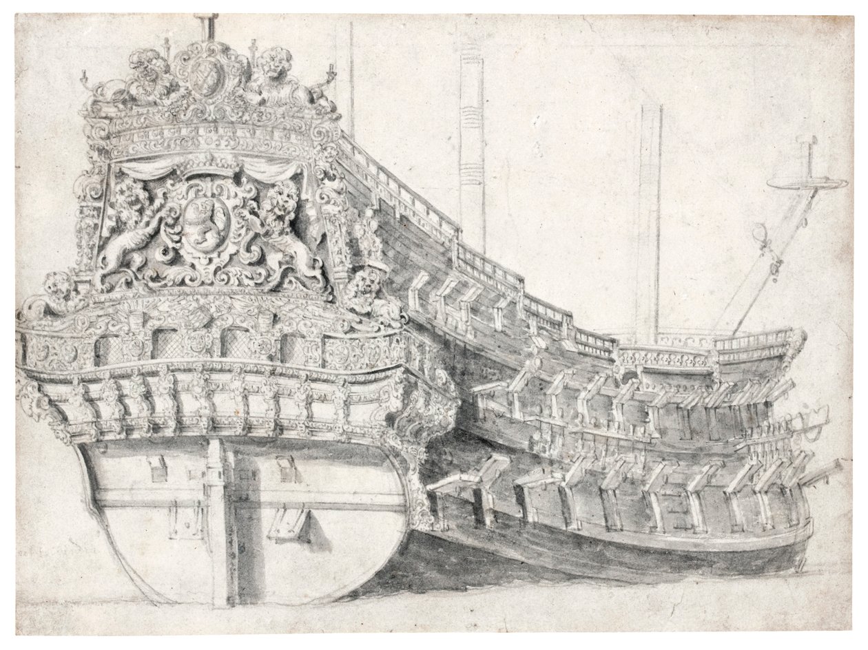 Egy hadihajó portréja alkotó: Willem van de Velde the Elder