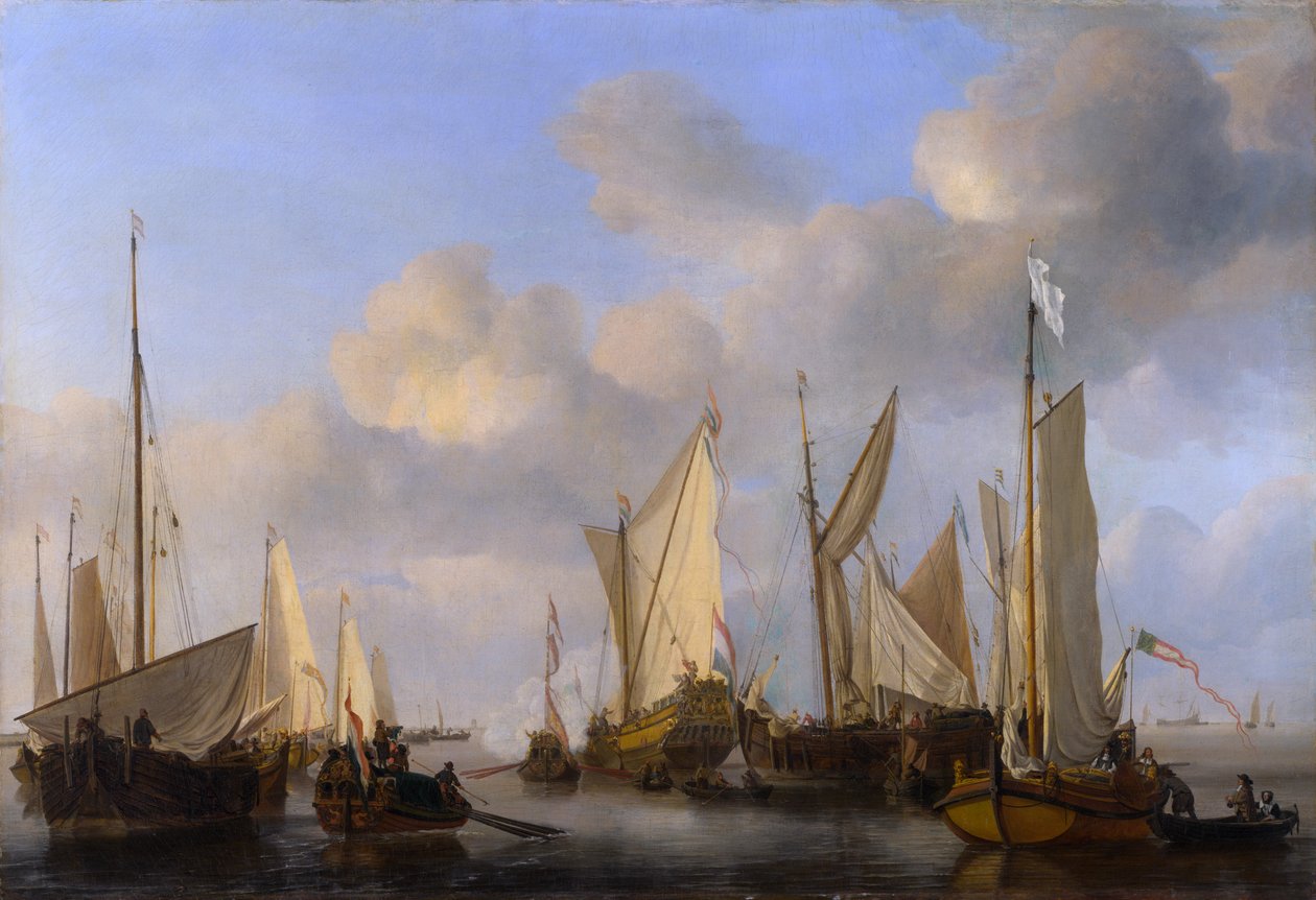 Egy holland jacht tiszteleg alkotó: Willem van de Velde the Younger