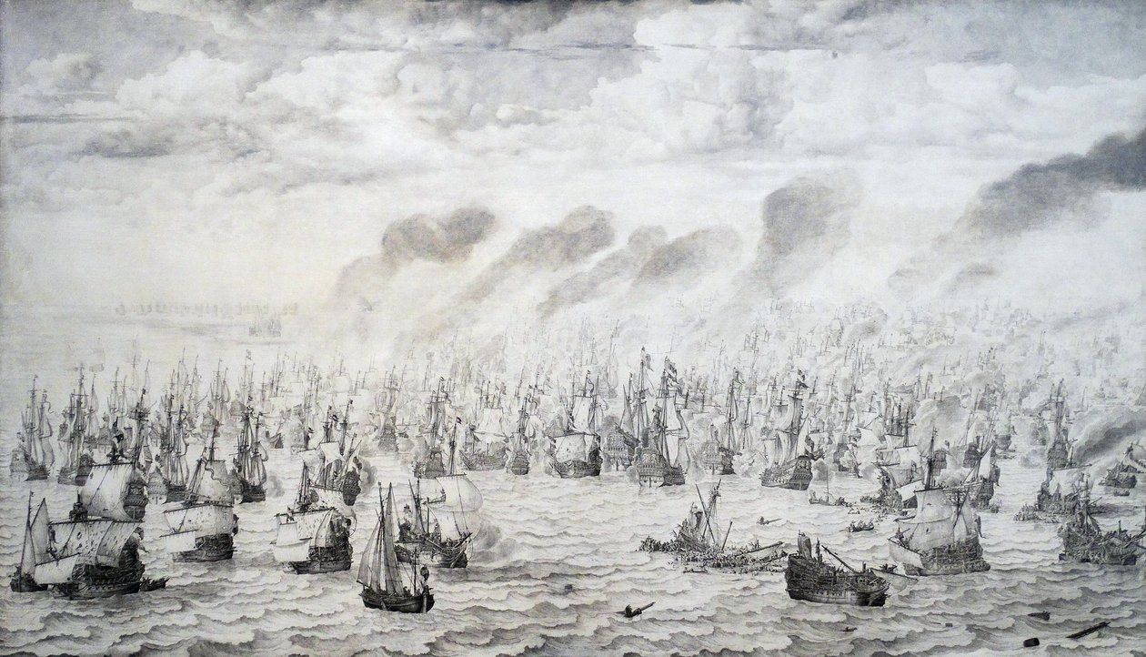 Terheidei csata alkotó: Willem van de Velde the Elder