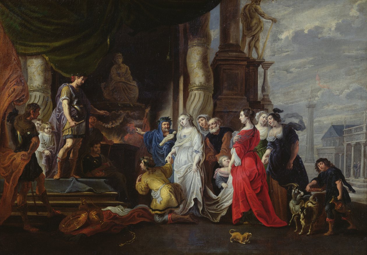 Scipio kontinenciája (Kr. e. 237-183) alkotó: Willem van the Elder Herp
