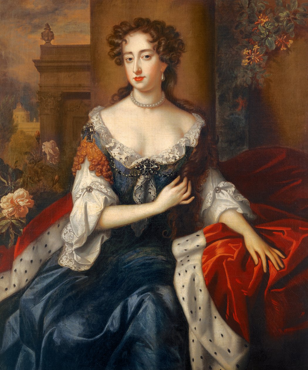 II. Mária királynő 1685 körül (olaj, vászon) alkotó: Willem (studio of) Wissing