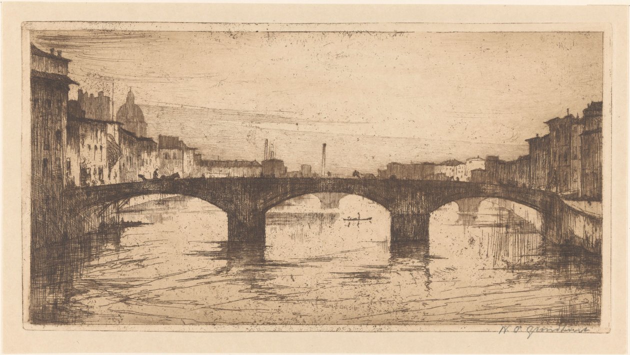 Firenze (eredeti cím) alkotó: Willem Adrianus Grondhout (signed by artist)