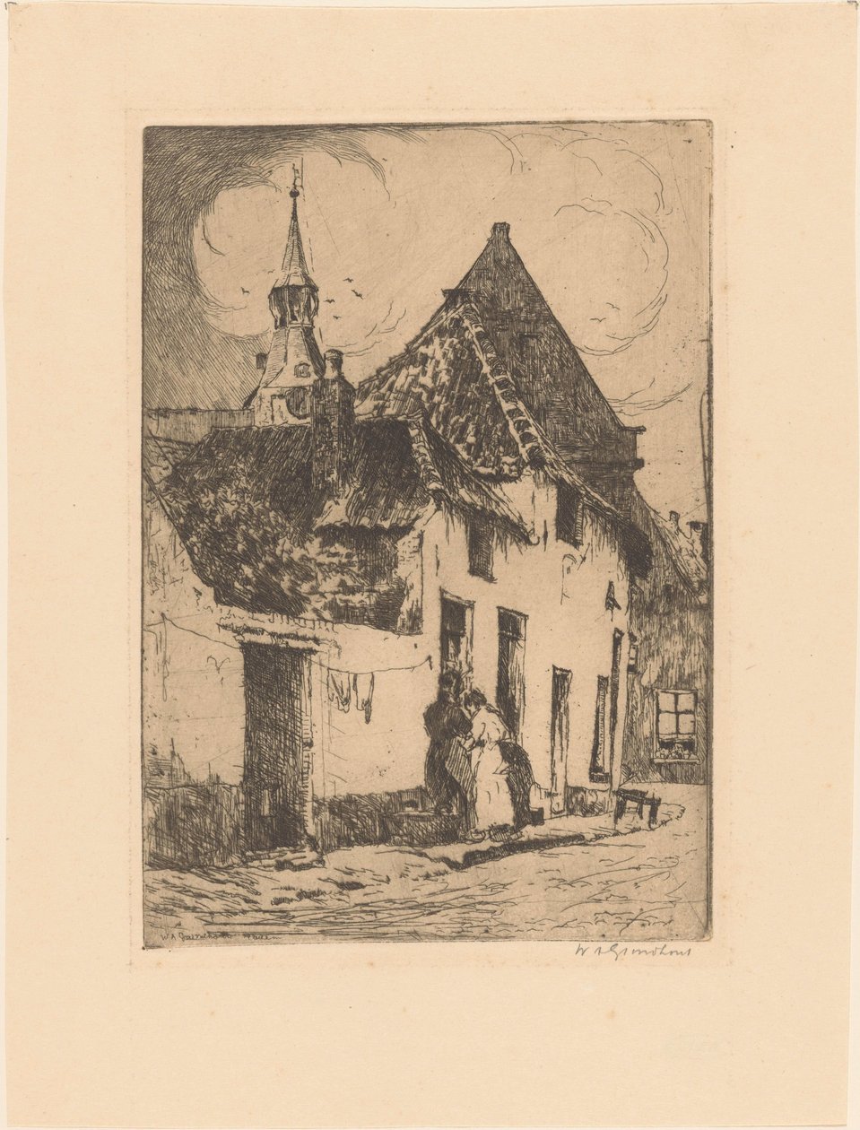 Hattem (eredeti cím az objektumon) alkotó: Willem Adrianus Grondhout (signed by artist)