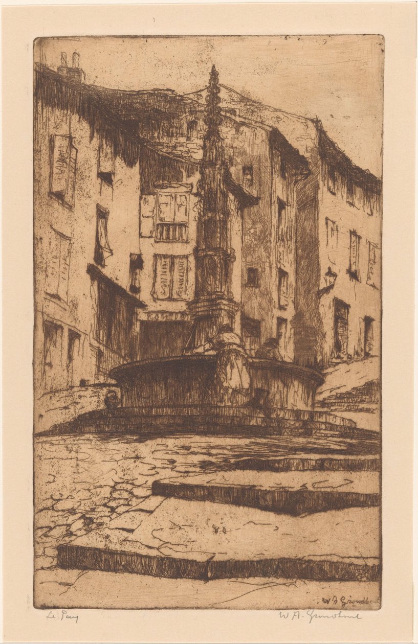 Le Puy (eredeti cím az objektumon) alkotó: Willem Adrianus Grondhout (signed by artist)