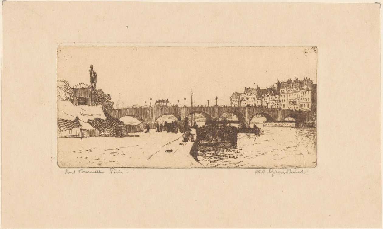 Pont de la Tournelle Párizsban alkotó: Willem Adrianus Grondhout (signed by artist)