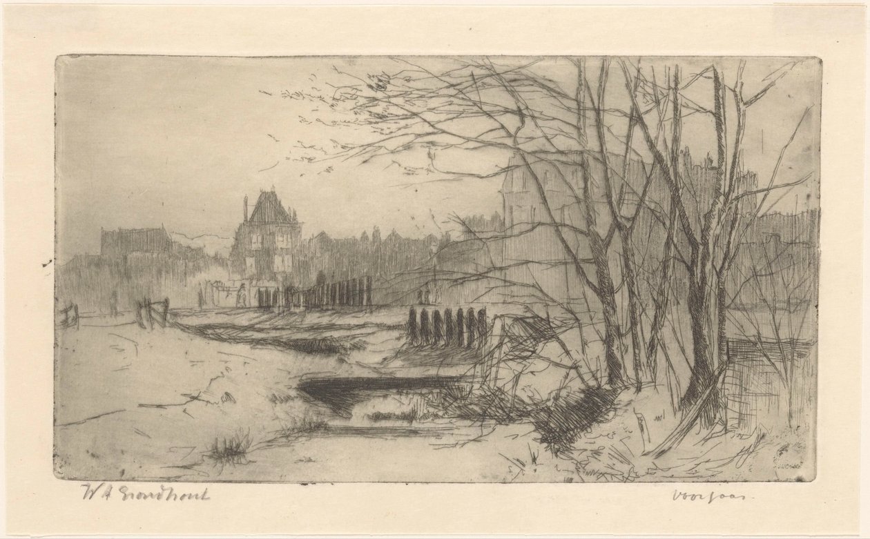 Tavasz (eredeti cím az objektumon) alkotó: Willem Adrianus Grondhout (signed by artist)