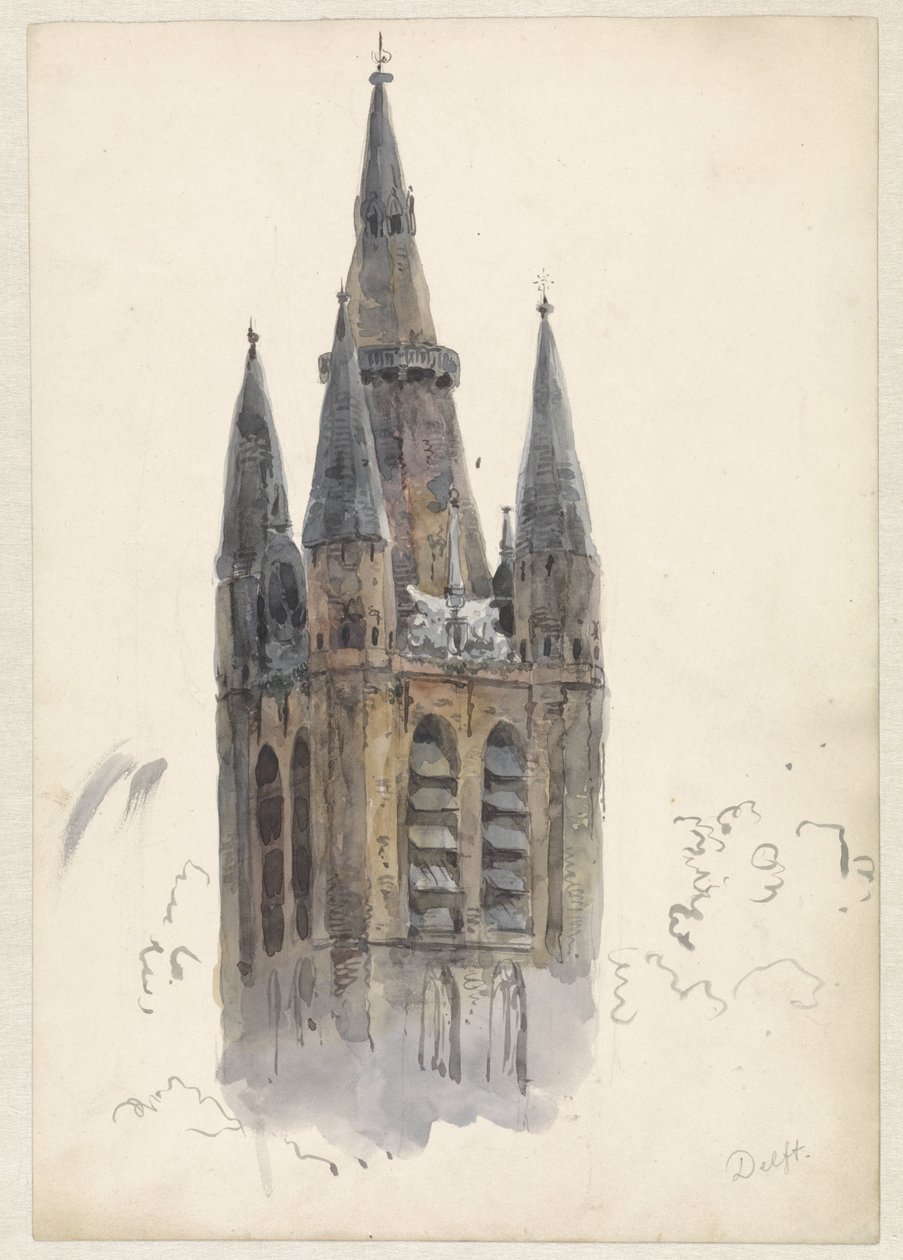 Templomtorony Delftben alkotó: Willem Anthonie van Deventer
