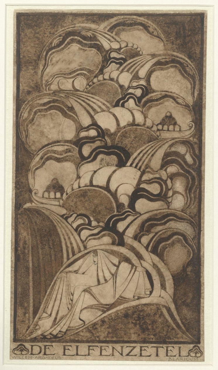 De Elfenzetel (eredeti cím a tárgyon) alkotó: Willem Arondéus (signed by artist)
