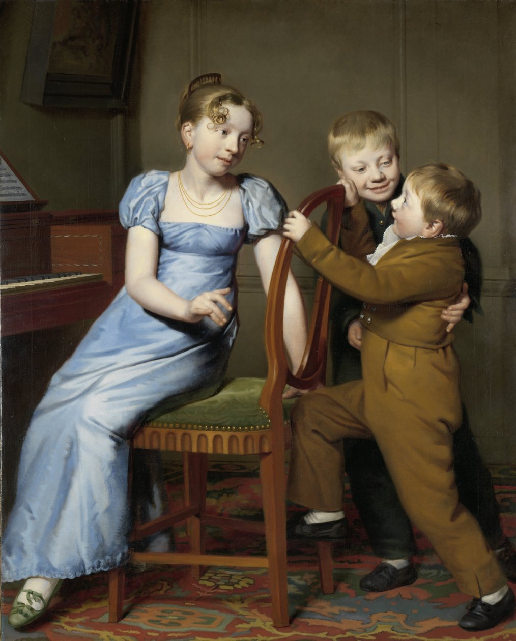 A zongoragyakorlat megszakadt, 1813 alkotó: Willem Bartel van der Kooi  